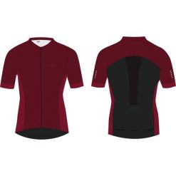 Damska koszulka kolarska Superior Modo L - Tibetan Red/Czarny. Czarne t-shirty damskie SUPERIOR, l, bez wzorów, z elastanu, bez kołnierzyka. Za 466.55 zł.