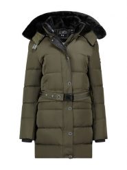 Canadian Peak Płaszcz pikowany "Bettineak" w kolorze khaki rozmiar: L. Brązowe płaszcze damskie Canadian Peak, l, bez wzorów, z tkaniny. Za 336.61 zł.