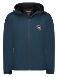Geographical Norway Kurtka softshellowa "Tamigoglass" w kolorze granatowym rozmiar: XL. Niebieskie kurtki outdoor męskie Geographical Norway, xl, bez wzorów, bez kaptura. Za 193.70 zł.