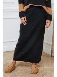 So Cachemire Spódnica dzianinowa "Doristo" w kolorze czarnym rozmiar: XL. Czarne spódniczki damskie So Cachemire, xl, bez wzorów, z dzianiny, maxi, proste. Za 196.24 zł.