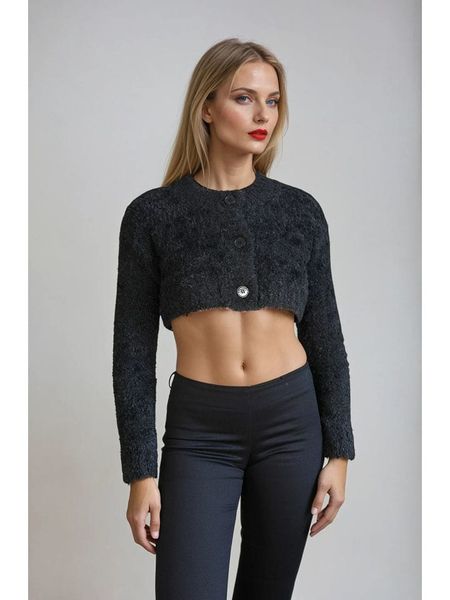 Monki Kardigan w kolorze czarnym rozmiar: XS. Czarne kardigany damskie Monki, xs, bez wzorów. Za 43.99 zł.