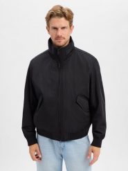 BOSS Orange kurtka bomberka Mężczyźni czarny, 52. Czarne kurtki męskie Boss Orange, m, bez wzorów, bez kaptura. Za 1,849.95 zł.