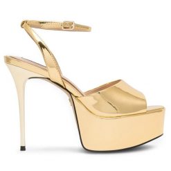 Sandały Nine West. Żółte sandały damskie Nine West, bez wzorów, bez obcasa, na szpilce. Za 124.99 zł.