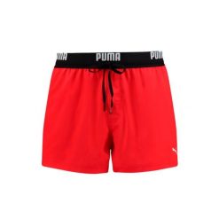 Kąpielówki męskie Logo Krótkie. Czerwone kąpielówki męskie Puma, m, bez wzorów, na fitness i siłownię. Za 135.99 zł.