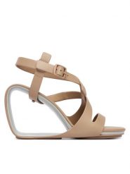 United Nude Sandały Mobius Straps Hi 1099793216 Beżowy. Brązowe sandały damskie United Nude, bez wzorów, ze skóry, bez obcasa, na koturnie. Za 1,469.00 zł.