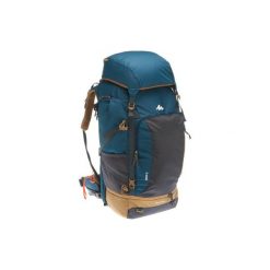 Plecak trekkingowy Travel 70 l męski. Szare plecaki męskie FORCLAZ, bez wzorów, z materiału. Za 449.99 zł.