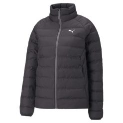 Kurtka damska Puma ACTIVE POLYBALL. Czarne kurtki damskie Puma, xs, bez wzorów, z puchu, bez kaptura. W wyprzedaży za 275.35 zł.