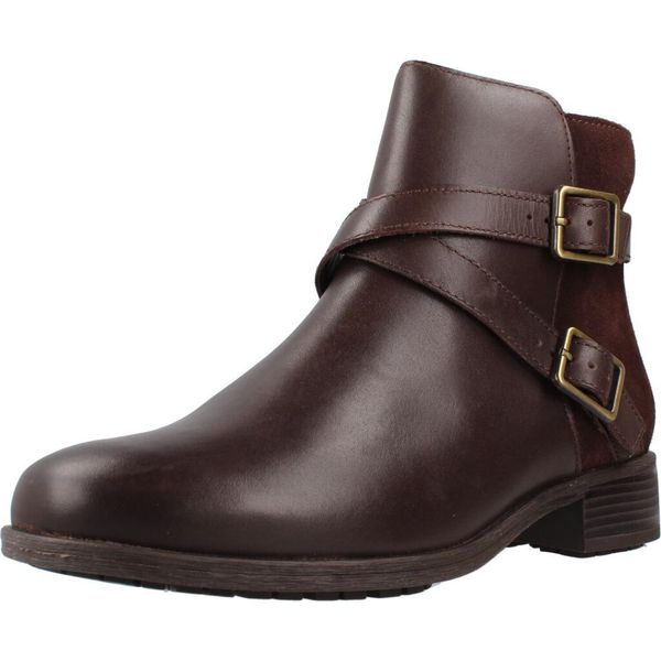 CLARKS 26182942C Brązowy. Brązowe obuwie trekkingowe damskie Clarks. Za 357.99 zł.