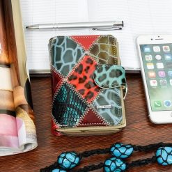 PATCHWORK JULIA ROSSO damski PORTFEL skórzany RFiD M98. Portfele damskie bez wzorów. Za 84.99 zł.