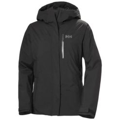Damska kurtka narciarska Helly Hansen Snowplay. Czarne kurtki narciarskie i snowboardowe damskie Helly Hansen, m, bez wzorów, z materiału, bez kaptura, narciarskie. Za 1,006.00 zł.