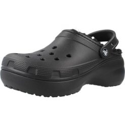 Klapki Crocs Model Lined Clog Kolor Czarny. Czarne klapki damskie Crocs, bez wzorów, z gumy, bez obcasa. Za 302.25 zł.