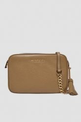 MICHAEL KORS Brązowa listonoszka skórzana. Brązowe listonoszki damskie Michael Kors, bez wzorów, bez dodatków. Za 1,259.99 zł.