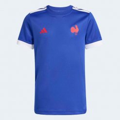 Koszulka do rugby ADIDAS Reprezentacja Rugby XV de France 25/26 na rozgrzewkę. Bluzki sportowe damskie Adidas, z materiału, bez ramiączek, na fitness i siłownię. Za 179.99 zł.