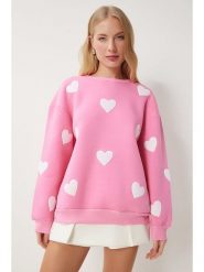 Happiness Istanbul Bluza w kolorze jasnoróżowo-białym rozmiar: 36. Białe bluzy bez kaptura damskie Happiness Istanbul, z bawełny. Za 91.56 zł.