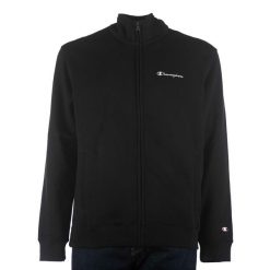 Bluza Champion Z Zamkiem Na Pełny Czarny Dorosłych. Czarne bluzy bez kaptura męskie CHAMPION, bez wzorów, z bawełny, casualowe, bez kołnierzyka, bez ramiączek. Za 229.00 zł.