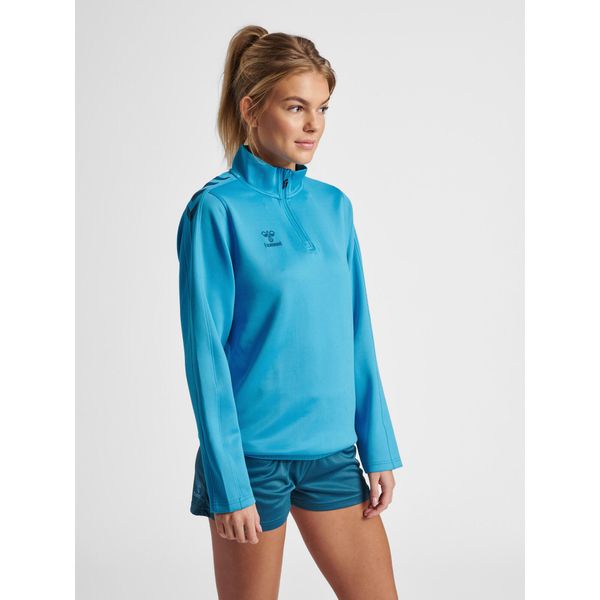 Bluza do piłki ręcznej damska Hummel hmlCORE XK. Niebieskie bluzy bez kaptura damskie HUMMEL, l. Za 204.00 zł.