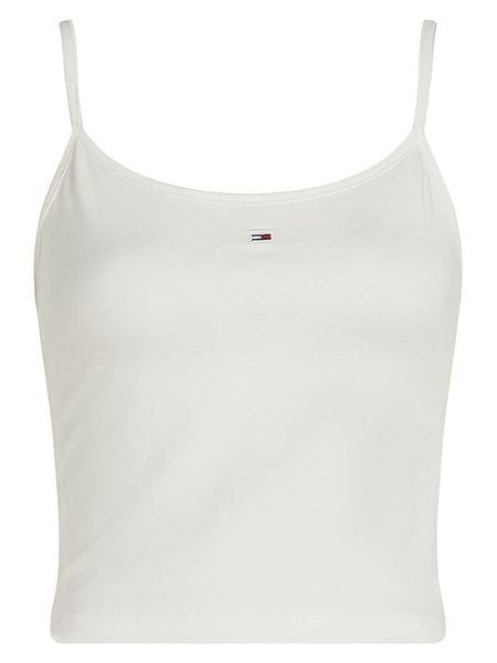 TOMMY JEANS Topy (2 szt.) w kolorze białym i błękitnym rozmiar: XL. Białe topy damskie Tommy Jeans, xl, bez wzorów, z jeansu, bez kołnierzyka. Za 98.95 zł.