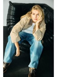 Noisy may Kurtka przejściowa w kolorze beżowym rozmiar: XL. Brązowe kurtki damskie Noisy may, xl, bez wzorów, z bawełny, bez kaptura. Za 152.98 zł.