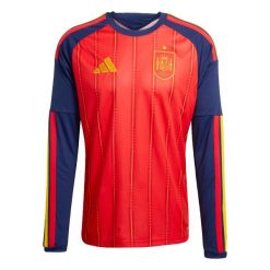 Koszulka podstawowa Hiszpania 26 Long Sleeve. Czerwone koszulki męskie z długim rękawem Adidas. Za 479.00 zł.