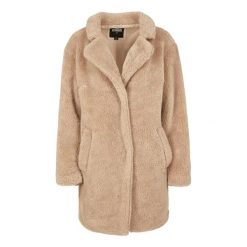 Płaszcz Oversize Damski Sherpa. Brązowe płaszcze damskie Urban Classics, xl, bez wzorów. Za 306.99 zł.