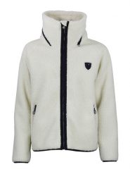 Peak Mountain Kurtka polarowa "Amay" w kolorze kremowym rozmiar: S. Brązowe kurtki damskie Peak Mountain, s, bez wzorów, z polaru, bez kaptura. Za 134.85 zł.