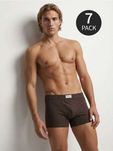 Bokserki Long 7 pack - wielobarwny. Bokserki męskie Sinsay, bez wzorów. Za 59.99 zł.