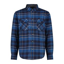Koszula z długim rękawem CMP. Niebieskie koszule męskie CMP, xl, bez wzorów, z syntetyku, bez kołnierzyka, bez ramiączek. Za 253.00 zł.