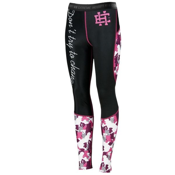 Legginsy sportowe damskie EXTREME HOBBY TEDDY BEAR. Czarne bielizna termoaktywna damska EXTREME HOBBY, s, bez wzorów, z elastanu, do biegania. Za 229.00 zł.