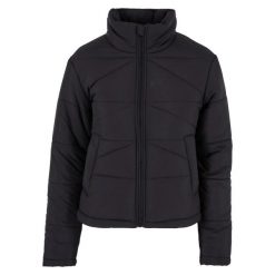 Damska kurtka puchowa Urban Classics Arrow. Czarne kurtki damskie Urban Classics, l, bez wzorów, z materiału, bez kaptura. Za 160.00 zł.