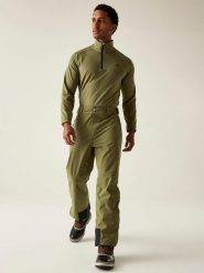 Dare 2b Spodnie narciarskie "Achieve II" w kolorze oliwkowym rozmiar: XXL. Brązowe spodnie materiałowe męskie Dare 2b, bez wzorów. Za 209.33 zł.