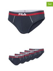 Fila Slipy (5 par) w kolorze granatowym rozmiar: M. Niebieskie slipki męskie Fila, bez wzorów. Za 100.99 zł.