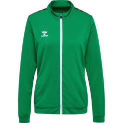 Damska bluza dresowa z poliestru zapinana na zamek Hummel Authentic. Zielone bluzy bez kaptura damskie HUMMEL, bez wzorów, z dresówki, bez ramiączek, bez kaptura. Za 254.00 zł.