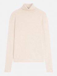 Perfect Cashmere Kaszmirowy golf "Ashley" w kolorze kremowym rozmiar: S. Brązowe golfy damskie Perfect Cashmere, s, bez wzorów, z kaszmiru, bez ramiączek. Za 383.03 zł.