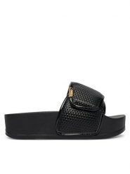 Liu Jo Klapki Mykonos 04 BA6079 EX022 Czarny. Czarne klapki damskie Liu Jo, bez wzorów, ze skóry, bez obcasa. Za 329.99 zł.