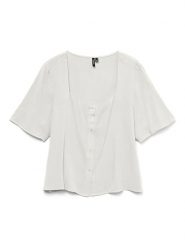 Vero Moda Bluzka w kolorze białym rozmiar: S. Białe bluzki damskie Vero Moda, s, bez wzorów, z wiskozy, klasyczne, bez kołnierzyka, bez ramiączek. Za 52.67 zł.