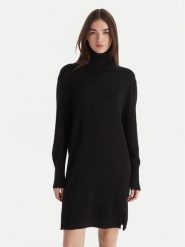 BOSS Sukienka dzianinowa C_Feringatessa 50550493 Czarny Relaxed Fit. Czarne sukienki damskie Boss, l, bez wzorów, z dzianiny, bez kołnierzyka, bez ramiączek. Za 799.99 zł.