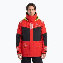 Kurtka żeglaska męska AQUASTIC Outrun 15 000/15 000. Czerwone kurtki treningowe męskie AQUASTIC, l, bez wzorów, z materiału, na fitness i siłownię. Za 899.99 zł.