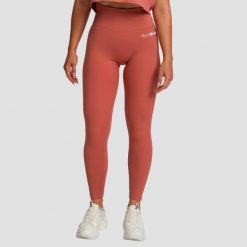 Legginsy damskie fitness z wysokim stanem cynamonowe Limitless. Brązowe legginsy damskie GYMBEAM, l, bez wzorów, z elastanu. Za 112.90 zł.