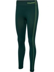 Damskie legginsy bezszwowe Hummel Zone. Zielone legginsy sportowe damskie HUMMEL, l, bez wzorów, z materiału, na fitness i siłownię. Za 179.80 zł.