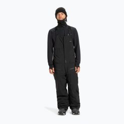 Spodnie snowboardowe męskie Quiksilver Paramo Stretch 20K Bib. Czarne spodnie materiałowe męskie Quiksilver, bez wzorów, z syntetyku. Za 1,129.50 zł.