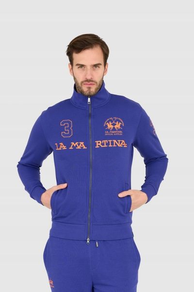 LA MARTINA Fioletowa bluza męska na zamek, Rozmiar XXL. Fioletowe bluzy bez kaptura męskie La Martina, m. W wyprzedaży za 570.99 zł.