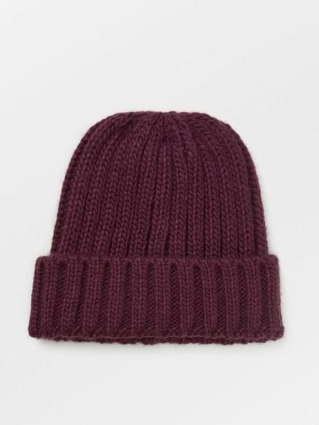 Becksöndergaard Czapka beanie w kolorze bordowym rozmiar: onesize. Czerwone czapki zimowe damskie Becksöndergaard, z materiału. Za 82.99 zł.