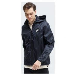 Nike Kurtka M Nsw Jdi Jkt Hd Wvn , czarny, rozmiar XXL. Czarne kurtki męskie Nike, m, bez wzorów, bez kaptura. Za 279.99 zł.