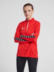 Bluza do piłki nożnej damska Hummel demi-zip hml AUTHENTIC. Niebieskie bluzy z kapturem damskie HUMMEL, xs, z materiału. Za 172.65 zł.