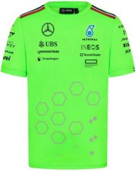 Męska koszulka Mercedes-AMG Petronas F1 Set Up zielona. Zielone t-shirty sportowe męskie Erima, m, z materiału, bez ramiączek, do piłki nożnej. Za 244.99 zł.