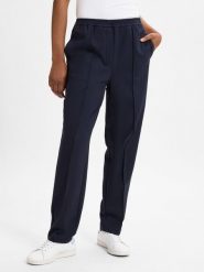 Tommy Hilfiger spodnie materiałowe Kobiety niebieski, 36. Niebieskie spodnie materiałowe damskie Tommy Hilfiger, bez wzorów, z materiału, eleganckie. Za 429.95 zł.