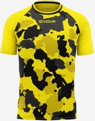T-shirt męski Givova Army żółto-czarny. Żółte t-shirty męskie Givova, m, bez wzorów, z materiału, bez kołnierzyka. Za 76.08 zł.
