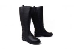 RIEKER Y9155-00 black, kozaki damskie. Czarne kozaki damskie Rieker, bez obcasa, na obcasie. Za 439.90 zł.