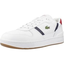 Tenisówki Lacoste Model T-clip Set Kolor Biały. Białe trampki i tenisówki męskie Lacoste, bez wzorów, ze skóry, bez zapięcia. Za 459.00 zł.