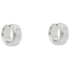 Kolczyki Guess. Szare kolczyki damskie Guess, srebrne. Za 129.99 zł.